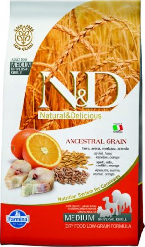 N&D Low Grain GODFISH&ORANGE Adult mini ( Треска+апельсин  для взрослых собак мелких пород )