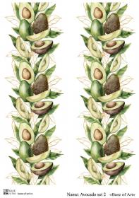 Декупажная карта Base of art, 20*30 см, Avocado set 2