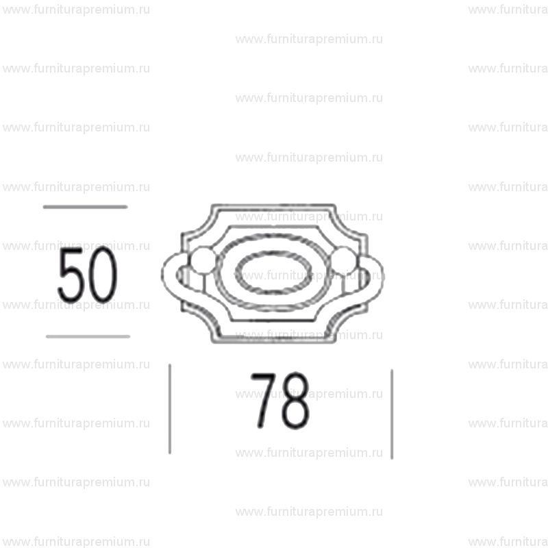Мебельная ручка-серьга Salice Paolo Man 443