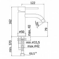 Смеситель для раковины Paffoni Light LIG081 схема 14