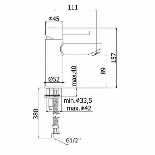 Смеситель для раковины Paffoni Stick SK071HCR Хром ФОТО