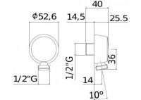 Шланговое подключение Paffoni Lusso ZACC130 схема 9