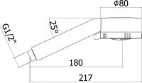 Ручной душ Paffoni Majorca ZDOC070 схема 6