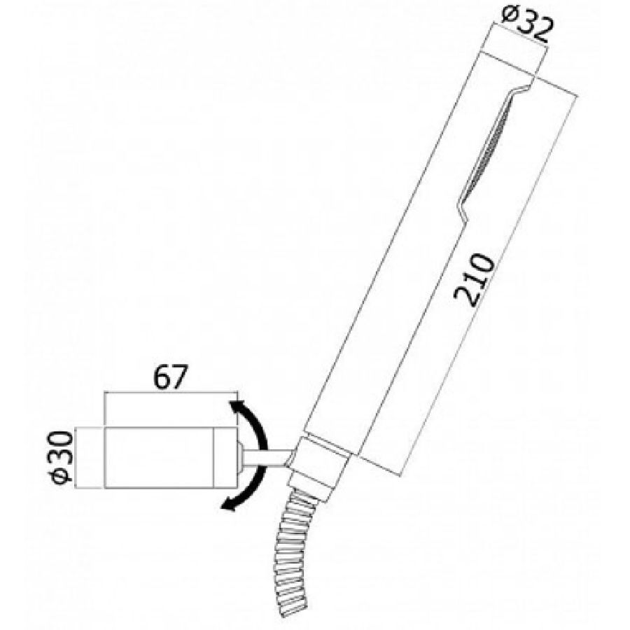 Душевой гарнитур Paffoni Birillo ZDUP036 схема 4