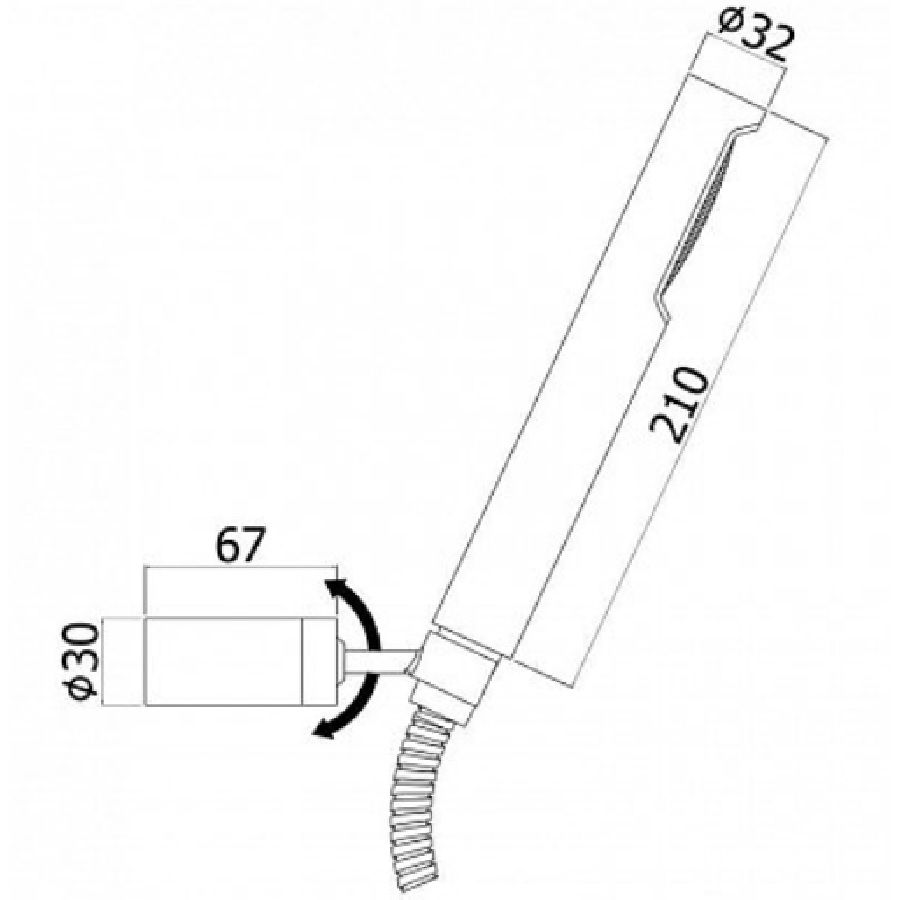 Душевой гарнитур Paffoni Birillo ZDUP036 схема 6