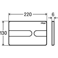 Клавиша смыва Viega Prevista Visign for Style 8613.1 773151 схема 6