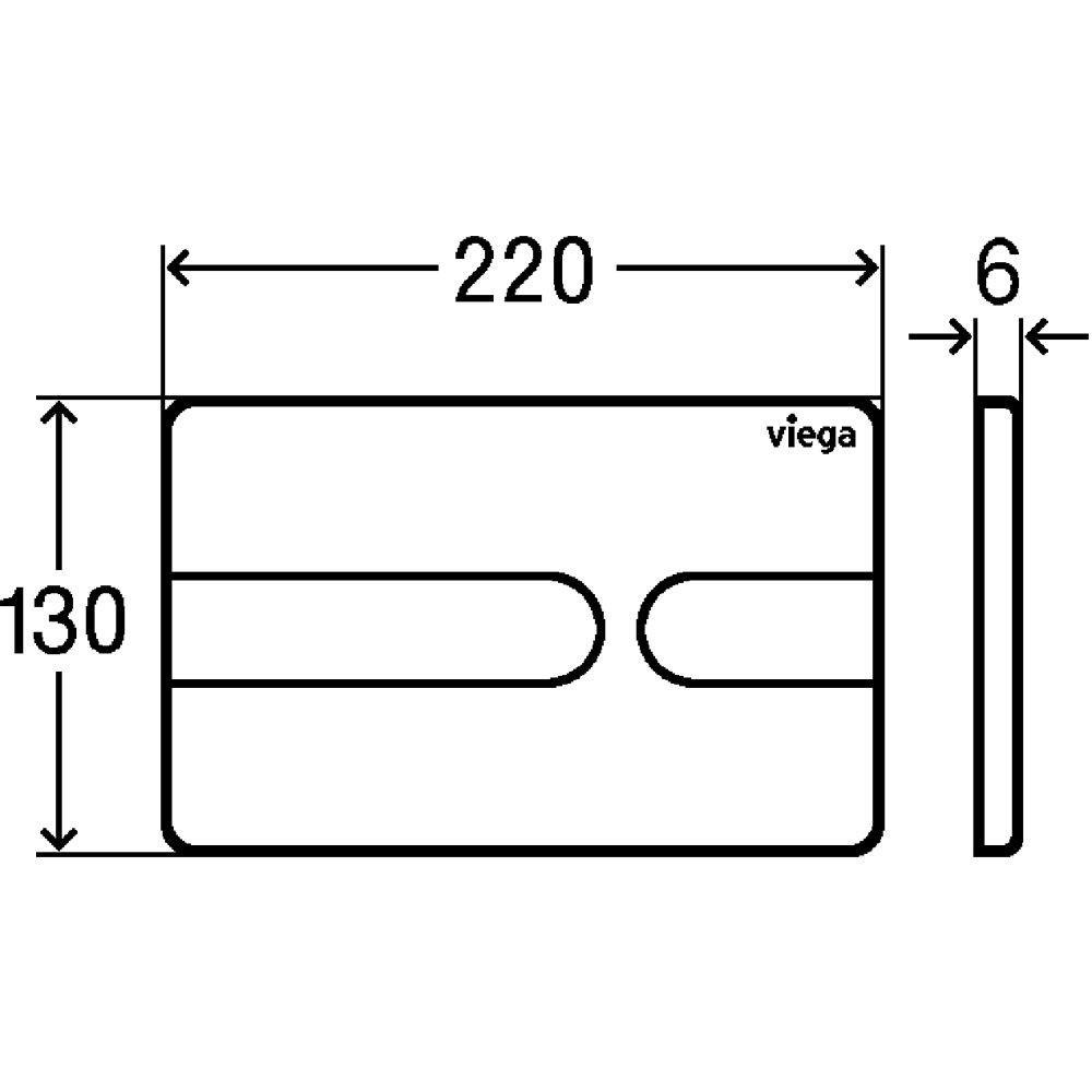 Клавиша смыва Viega Prevista Visign for Style 8613.1 773151 схема 6