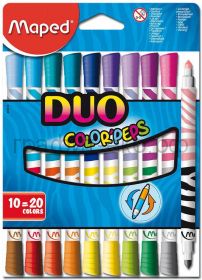 Фломастеры 20цв.Maped DUO 847010