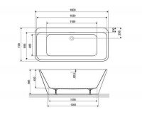 Акриловая ванна Excellent Lila 2.0 160x73 WAEX.LIL2.160.WHW без гидромассажа схема 5