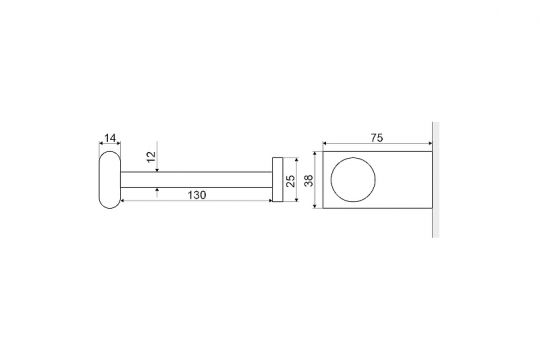 Держатель туалетной бумаги Excellent Kobo DOEX.1708CR схема 4