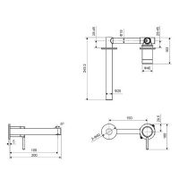 Смеситель для раковины Excellent Pi Arex AREX.1214 схема 8