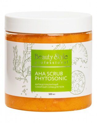 Антицеллюлитный сахарный скраб для тела AHA Scrub Phytosoniс Beauty Style (Бьюти Стайл) 500 мл