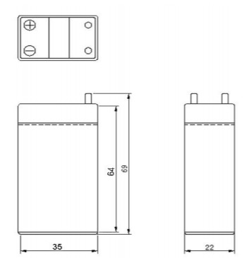 Аккумулятор герметичный VRLA свинцово-кислотный DELTA DT 401