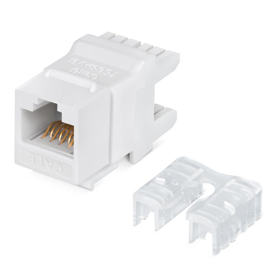 CABEUS KJ-RJ45-CAT.6-180 DEGREE ВСТАВКА KEYSTONE JACK RJ-45(8P8C), 180 ГРАДУСОВ, КАТЕГОРИЯ 6, DUAL