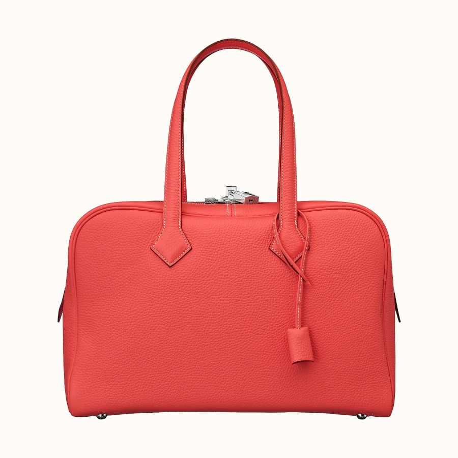 Сумка Hermes Victoria II fourre-tout 35 bag (Rouge Pivoine)