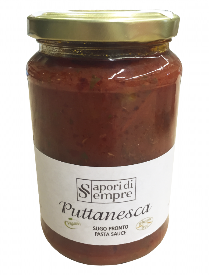 Соус путтанеска 340 г, Puttanesca sugo pronto Delikatesse 340 gr