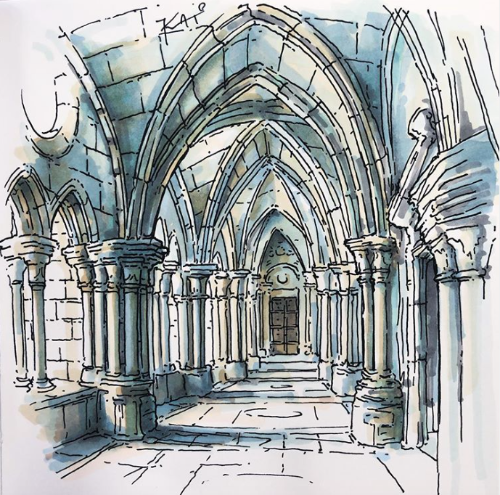 Архитектурный скетчинг. Готика (Като Иванникова)