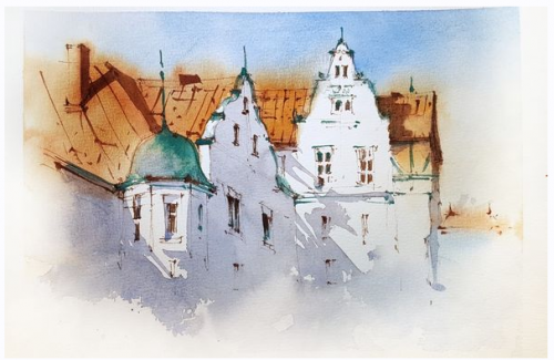Городской скетчинг (Надя Лойтлофф)