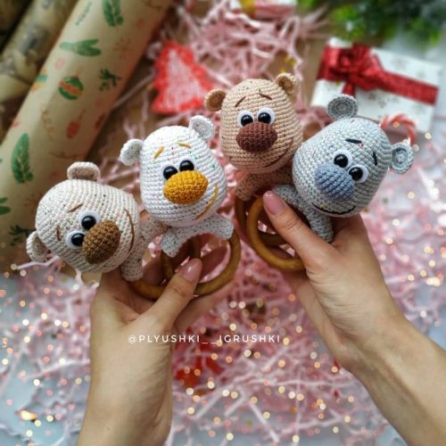 [Игрушки] Мастер-класс погремушка «Мишка» (Татьяна Поддубская)