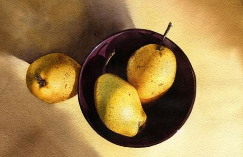 Натюрморт с грушами. Утро на даче (Татьяна Ширбидова)