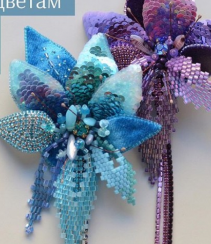 Марафон по вышивке 3D-цветка (Катя Чаи?кина)