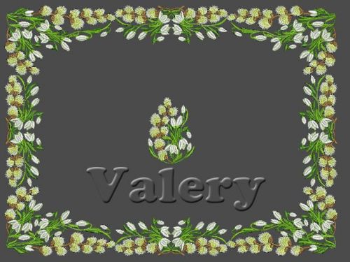 Дизайн машинной вышивки 'Набор вербное воскресенье' [Embgallery]