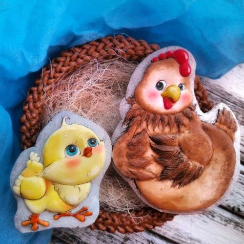 [Где торт?] Пасхальный пряничный набор. Курочка, цыпленок и лукошко (Елена Кортусова)