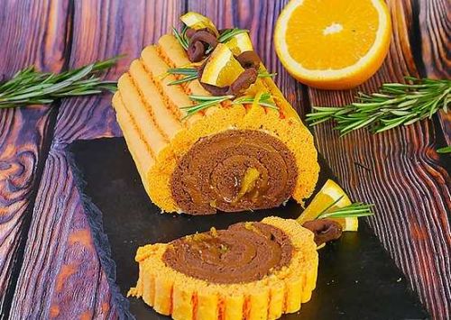 [Pastry-School] Рулет «Шоколад-Апельсин» (Елена Крохмаль)