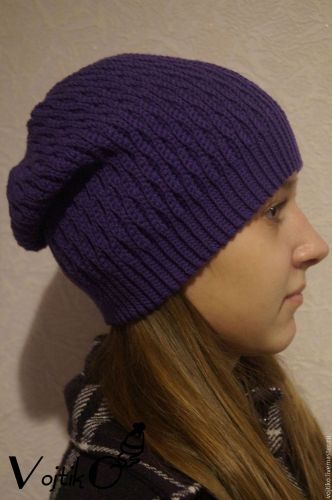 Описание шапки-бини крючком Crush (Ольга Войтова)