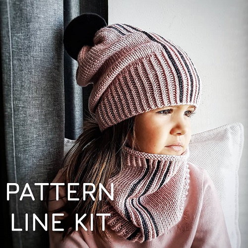 Шапка и бактус Line kit (workshop_marshmallow)