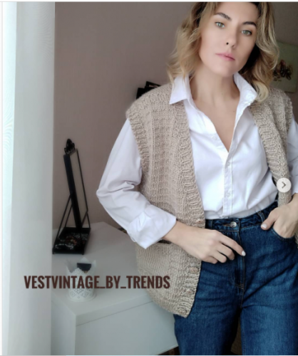 Жилет «Vestvintage_by_trends» (trends_knitting)