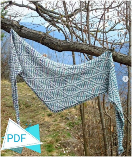 [Вязание] Бактус, косынка «Enchanted Forest» (inchi_guli)