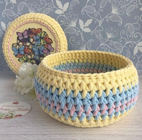 [Вязание] Бочонок с крышкой (Лена Нави)