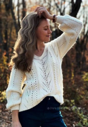 [Вязание] Джемпер Воздух (Юлия Трофимова)