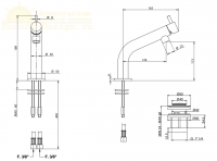 Смеситель для раковины Bongio T.UBE 64521/PR схема 2