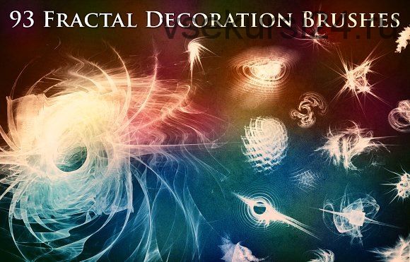 [Creative Market] 93 Fractal Decoration Brushes