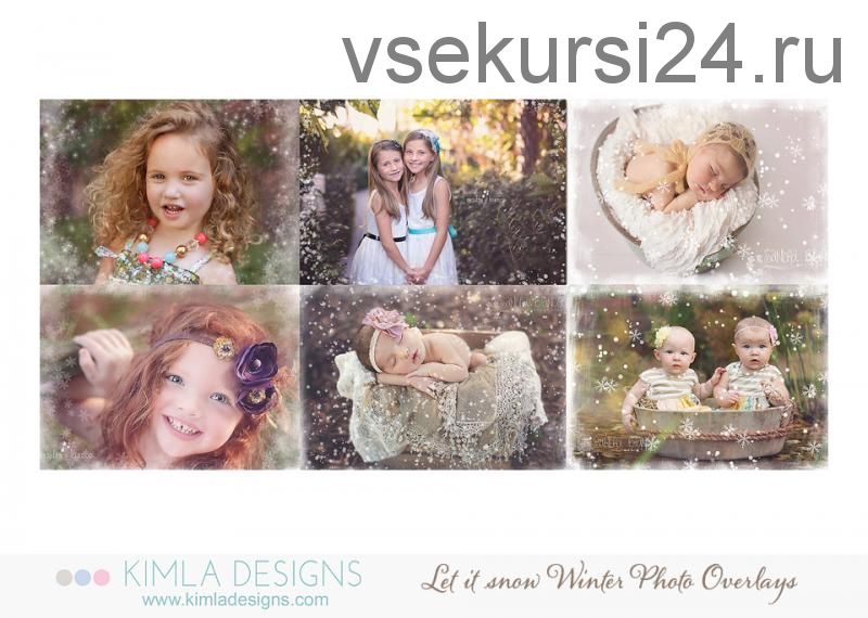 [Kimladesigns.com] Фотоналожения Let it Snow Winter Photo Overlays