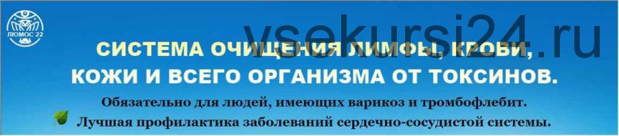 Система очищения лимфы, крови, кожи от токсинов (Татьяна Панюшкина)