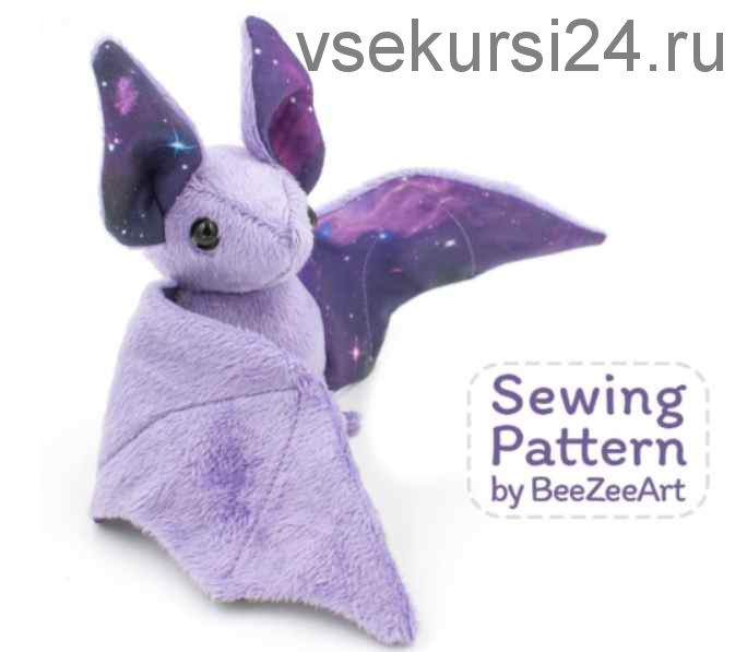 Stuffed Animal Bat Sewing Pattern / Плюшевая летучая мышка [BeeZeeArt]