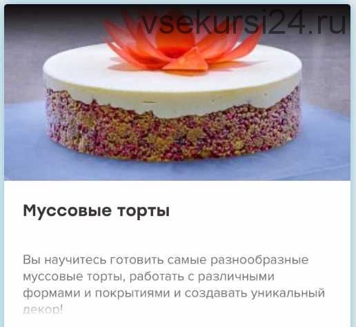 [Кондитерка] Муссовые торты [The Chef]