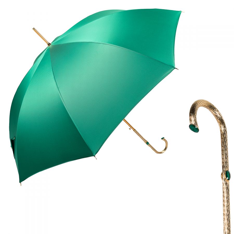 Зонт-трость Pasotti Uno Oxford Verde Oro