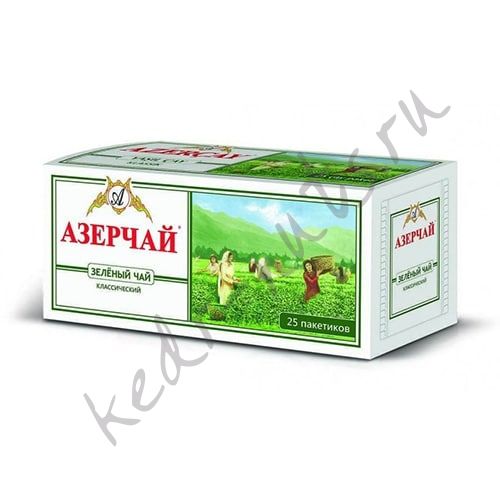 Азерчай зеленый 25пак/50г