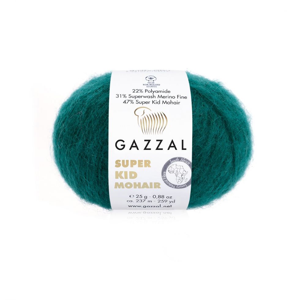 Super kid mohair (Gazzal) 64418-изумруд