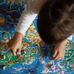 Пазл карта мира на английском языке World Tour