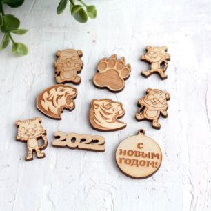 Набор деревянных игрушек Тигрули, 9 шт.