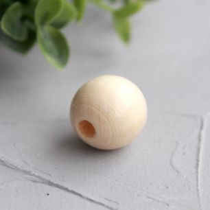 Бусина шарнирная деревянная лакированная, 18 мм. (упаковка 10  шт)