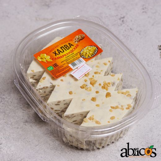 Халва самаркандская молочная с орехами 400гр