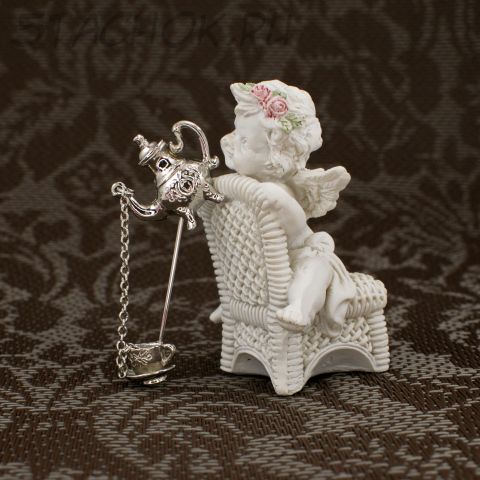 Брошь-булавка "Кофейку?" (Avon США)