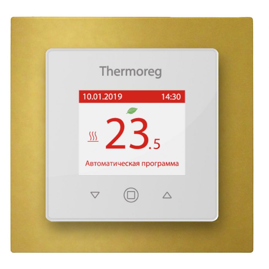 Сенсорный терморегулятор для теплого пола Thermo Thermoreg TI-970 Gold 16 А/3600 Вт