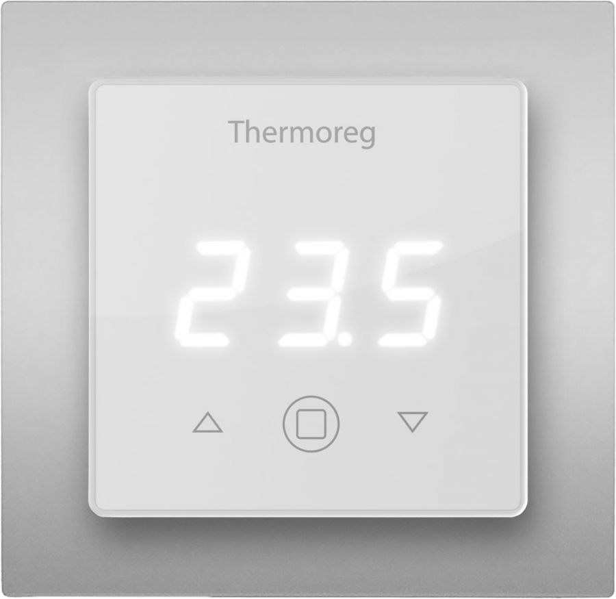 Сенсорный терморегулятор для теплого пола Thermo Thermoreg TI-300 Color SE Silver 16 А/3600 Вт